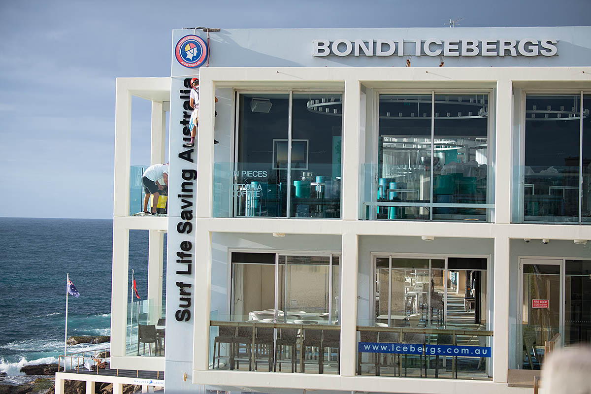 Bondi Icebergs painting progress